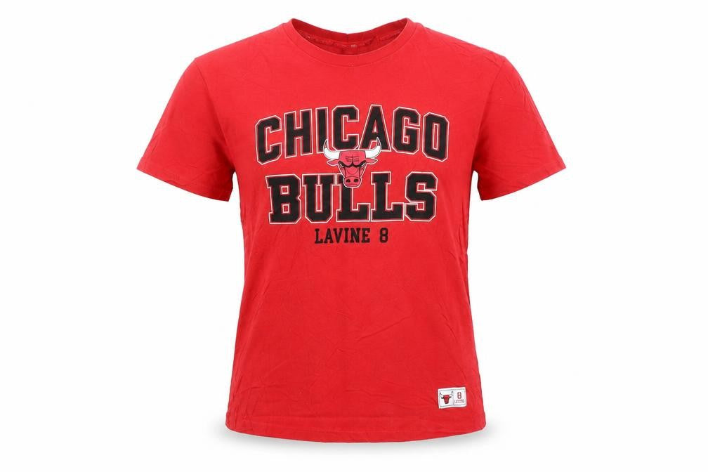 Primark Women Red Chicago Bulls Lavine 8 Graphic T-Shirt XS