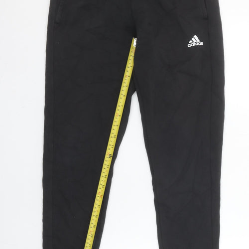 Adidas Men's Black Small Jogger Trousers Elastic Waist Sweatpants