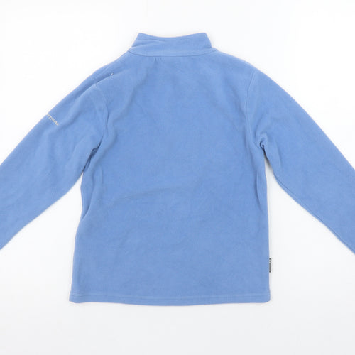 Trespass Girls Blue Fleece 1/4 Zip Pullover Sweatshirt 7-8 Years