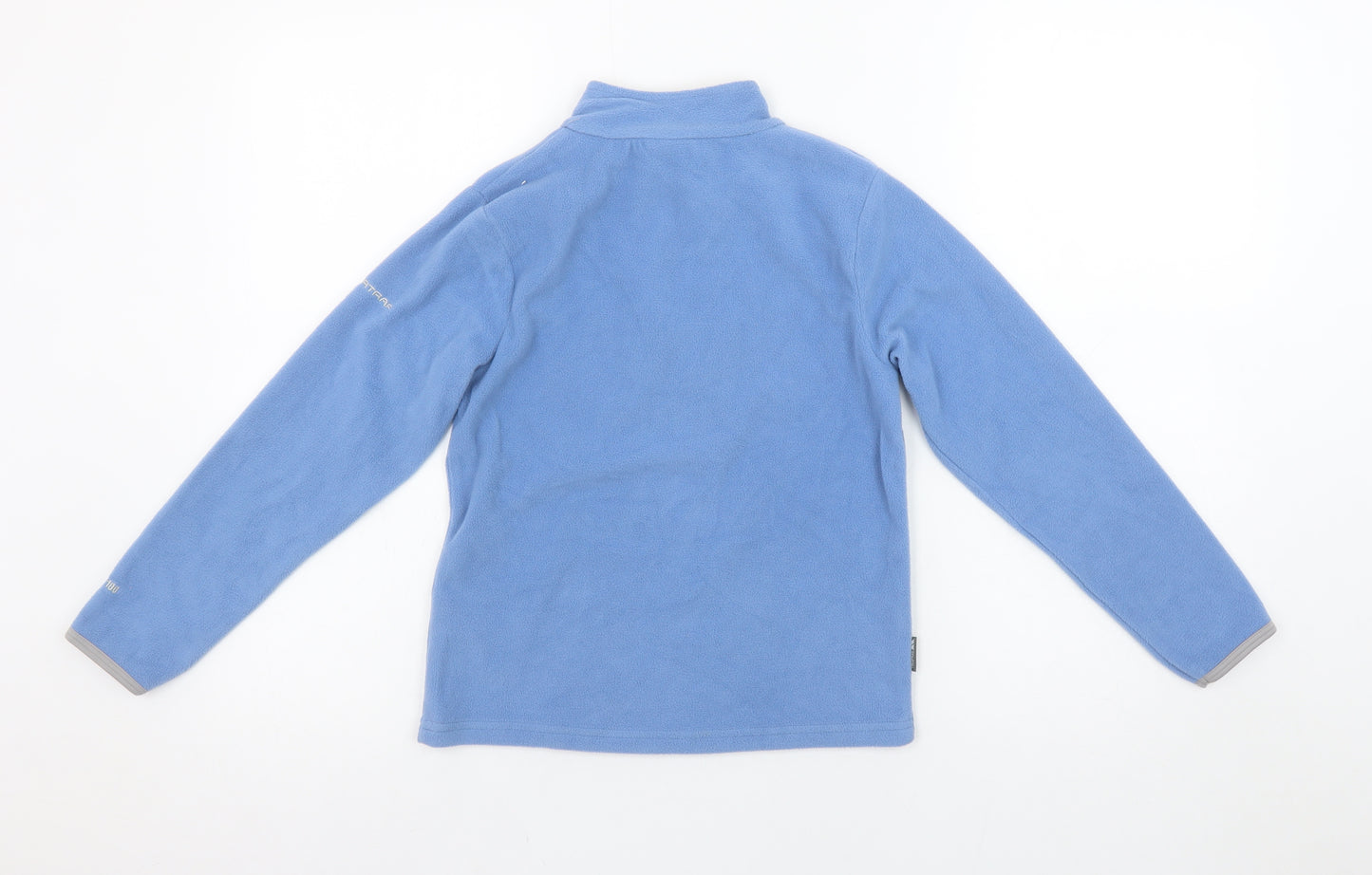 Trespass Girls Blue Fleece 1/4 Zip Pullover Sweatshirt 7-8 Years