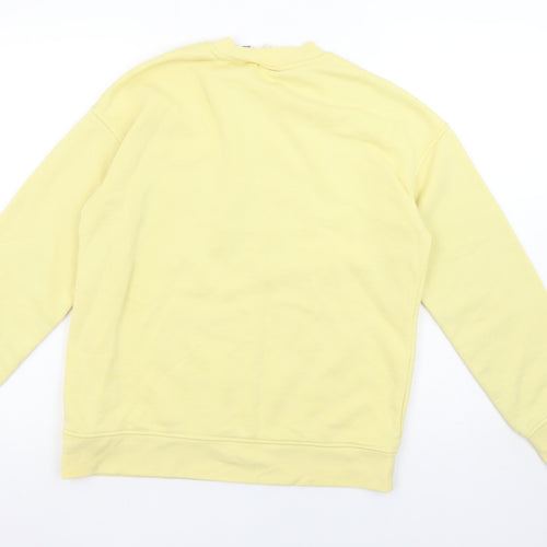 Looney Tunes Womens Yellow Crew Neck Sweatshirt XS Bugs Bunny Cartoon