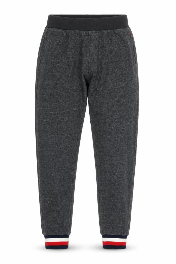 Front view of Tommy Hilfiger Men’s Grey Jogger Trousers XS Regular Fit