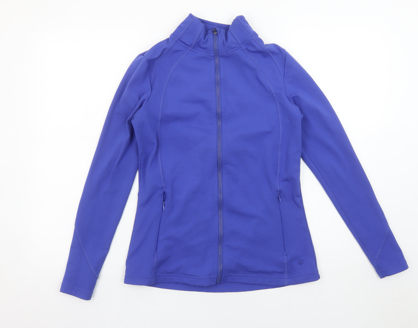 Dunnes Stores Women's Blue Full Zip Sweatshirt Size S