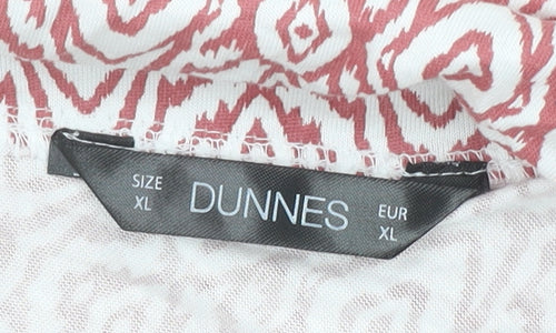 Dunnes Stores Women Pink Geometric V-Neck Tank Top XL