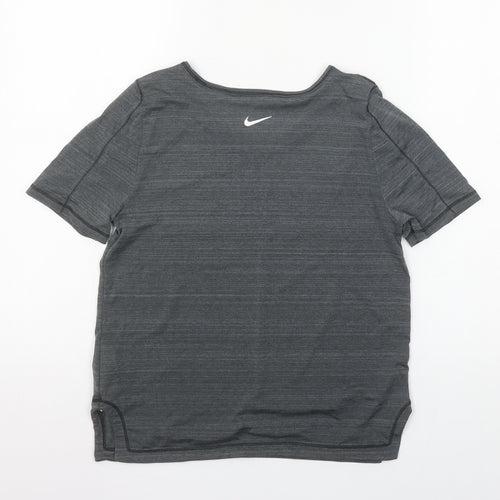 Nike Women’s Grey Dri-Fit Short Sleeve T-Shirt XS Athletic Tee