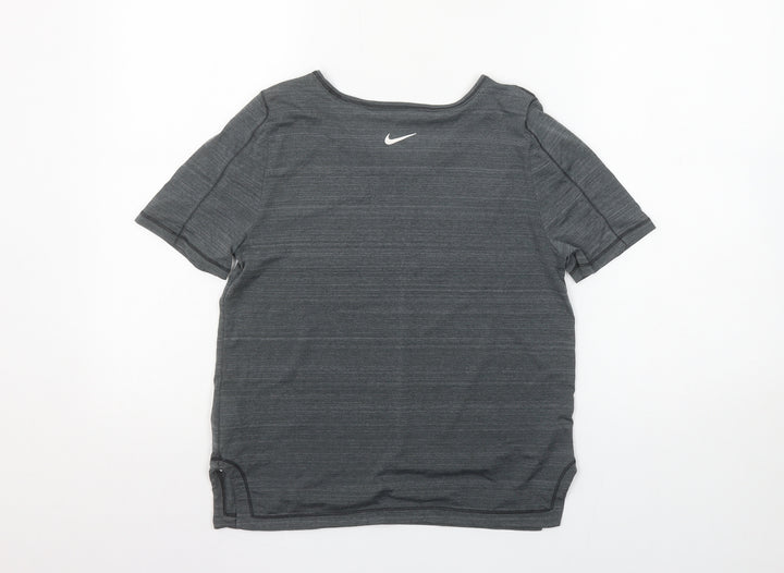 Nike Women’s Grey Dri-Fit Short Sleeve T-Shirt XS Athletic Tee