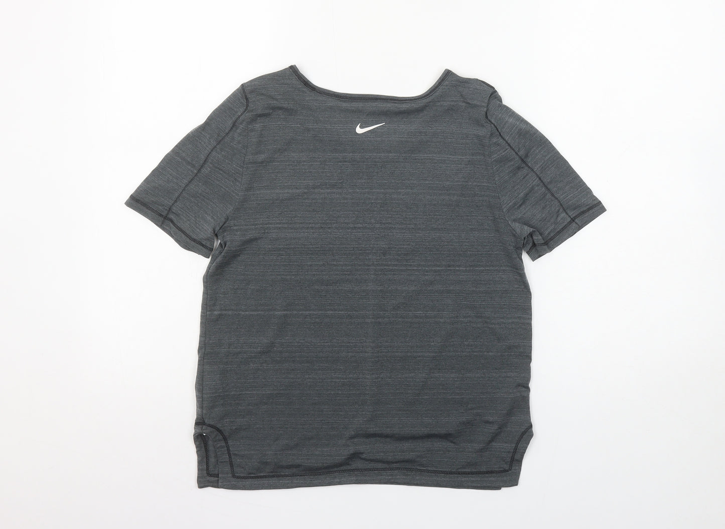 Nike Women’s Grey Dri-Fit Short Sleeve T-Shirt XS Athletic Tee