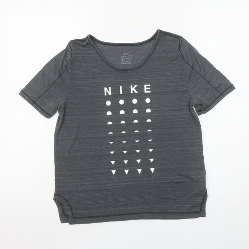 Nike Women’s Grey Dri-Fit Short Sleeve T-Shirt XS Athletic Tee