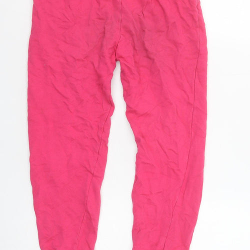 Barbie Girls Pink Cotton Jogger Trousers Size 10 Years