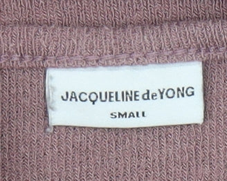 Jacqueline de Yong Women's Pink Bell Sleeve Jersey Top Size S