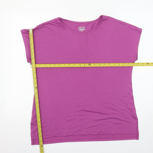 Dunnes Stores Women's Purple Performance Sport T-Shirt M