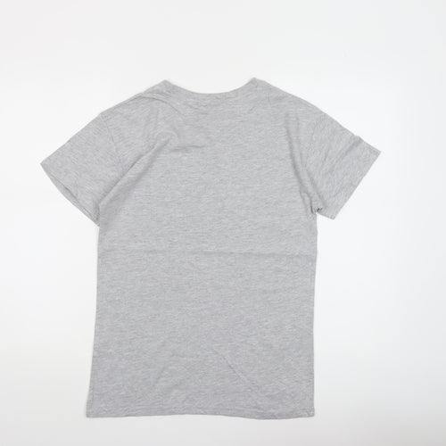 PrettyLittleThing Women’s Grey 'Stronger Together' Cotton T-Shirt S
