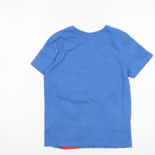 Marvel Spider-Man Boys Blue 9-10 Years Cotton Short Sleeve T-Shirt