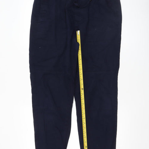 NOOM Women’s Blue Cotton Jogger Trousers Size 14