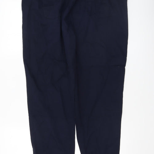 NOOM Women’s Blue Cotton Jogger Trousers Size 14