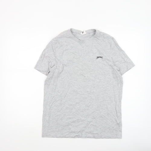 Slazenger Men's Grey XS Crew Neck Short Sleeve T-Shirt