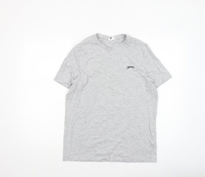 Slazenger Men's Grey XS Crew Neck Short Sleeve T-Shirt