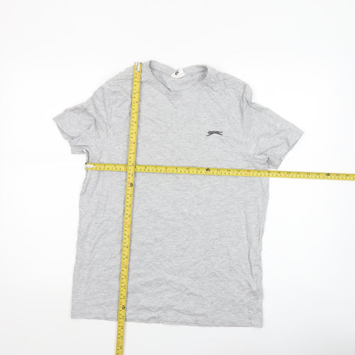 Slazenger Men's Grey XS Crew Neck Short Sleeve T-Shirt