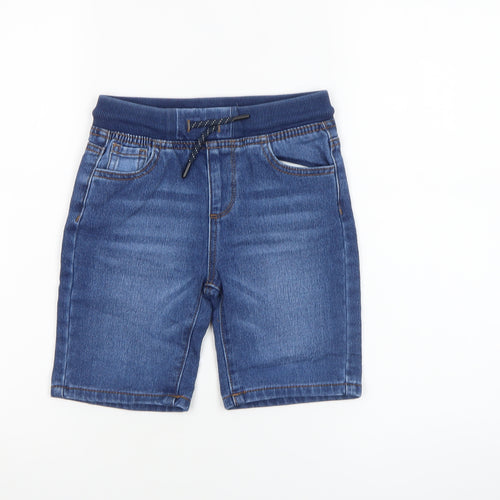 Denim Co. Boys Blue 6-7 Years Bermuda Denim Shorts with Elastic Waist