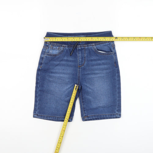 Denim Co. Boys Blue 6-7 Years Bermuda Denim Shorts with Elastic Waist