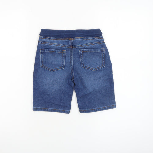 Denim Co. Boys Blue 6-7 Years Bermuda Denim Shorts with Elastic Waist
