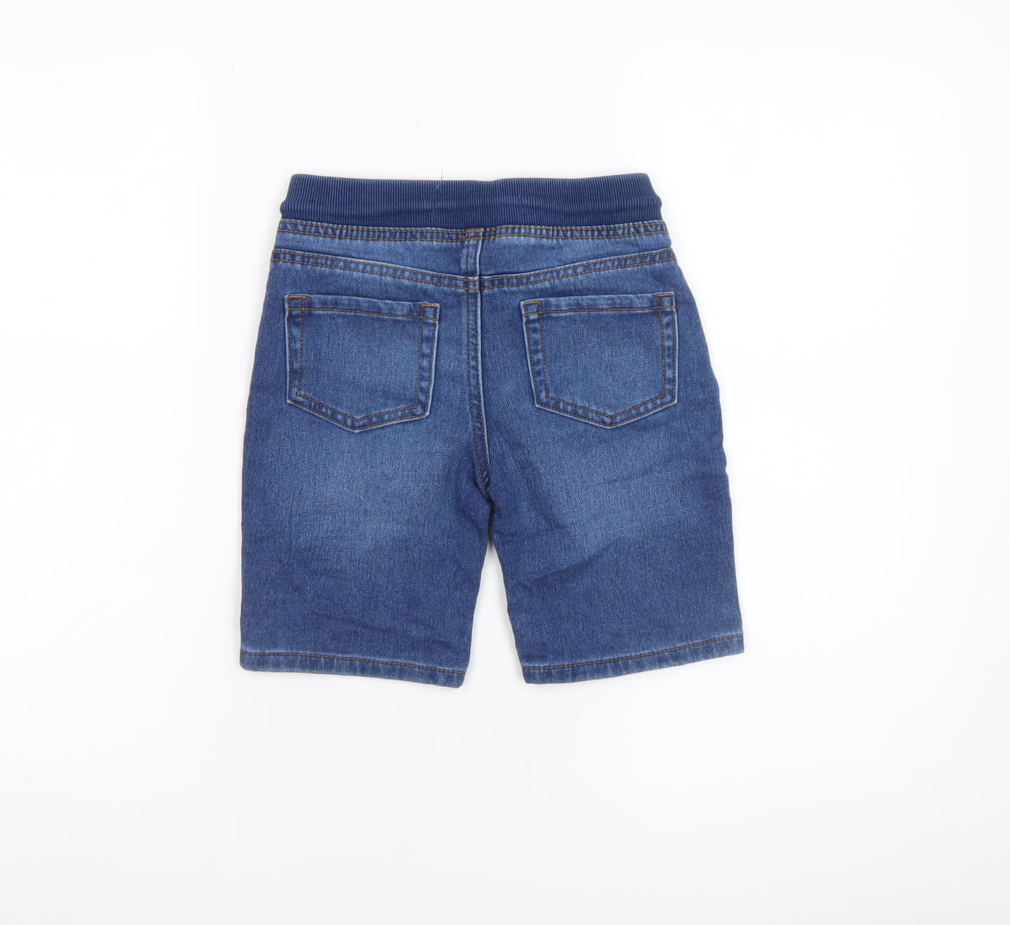 Denim Co. Boys Blue 6-7 Years Bermuda Denim Shorts with Elastic Waist