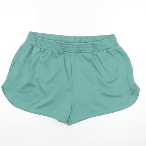 Dunnes Stores Women’s Green L Sweat Shorts Polyester Blend Activewear