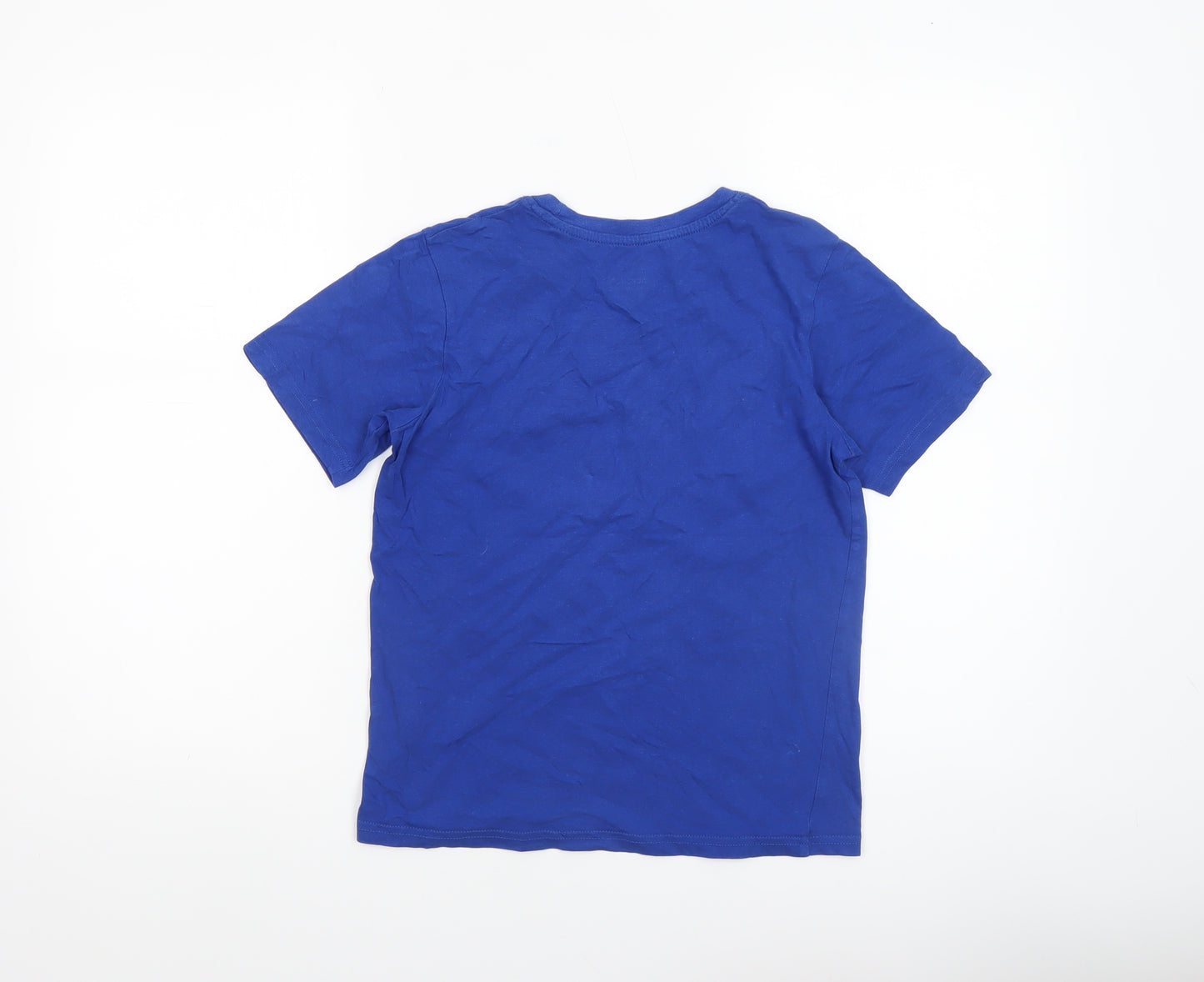 Jack & Jones Boys Blue Sequin Logo Short Sleeve T-Shirt 12 Years
