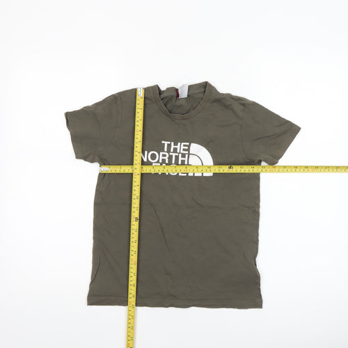 The North Face Boys Green Medium Logo Cotton Short Sleeve T-Shirt