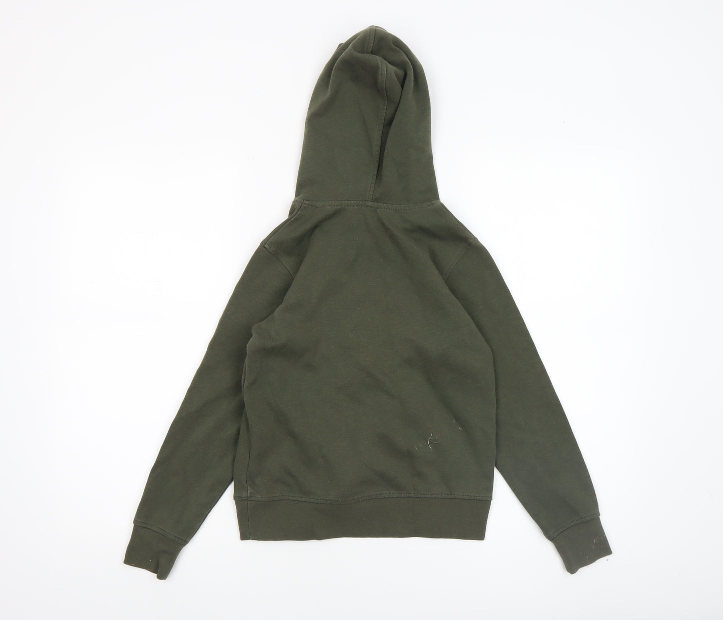 Jack & Jones Boys Green Pullover Hoodie Size 140 Cotton Blend Casual