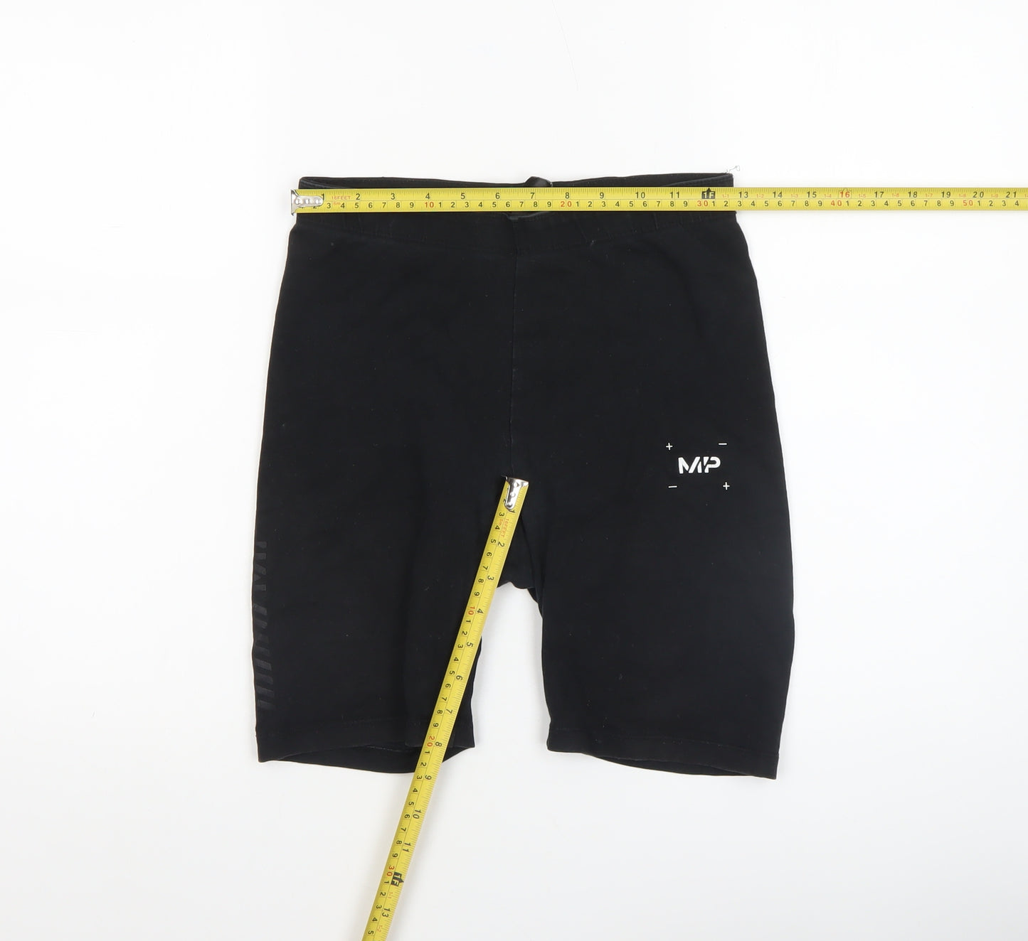 MP Women's Black Biker Activewear Shorts Size M Cotton Blend