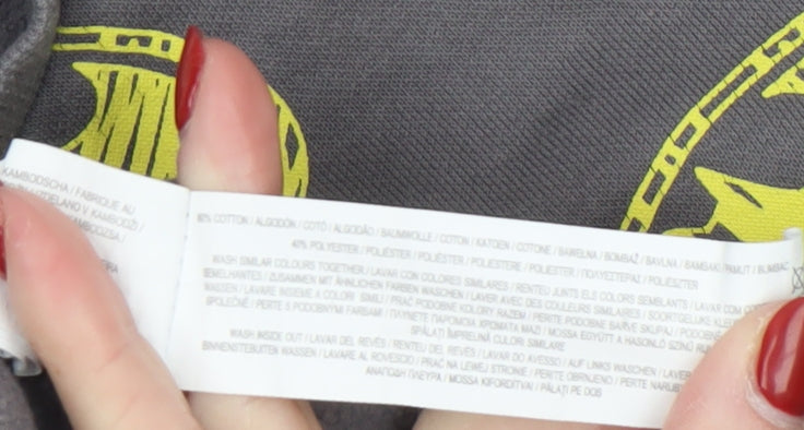 Batman Boys Grey Pullover Sweatshirt 6-7 Years Graphic Logo Crew Neck