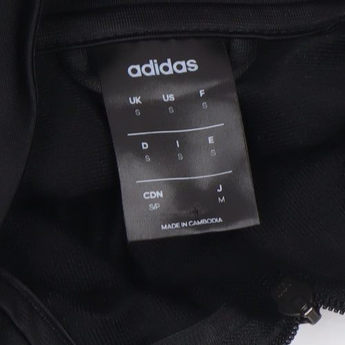 adidas Men's Black Full Zip Sports Jacket Size S Regular Fit