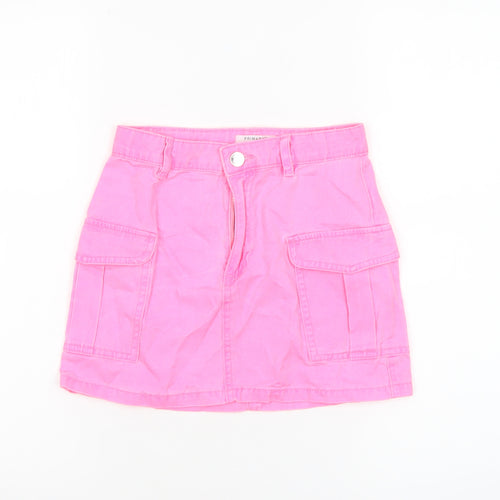 Primark Teens Pink Cotton Cargo Short Skirt 7-8 YRS