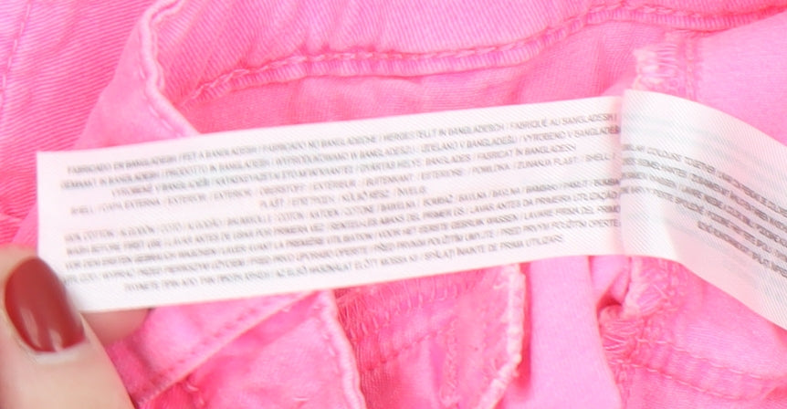 Primark Teens Pink Cotton Cargo Short Skirt 7-8 YRS