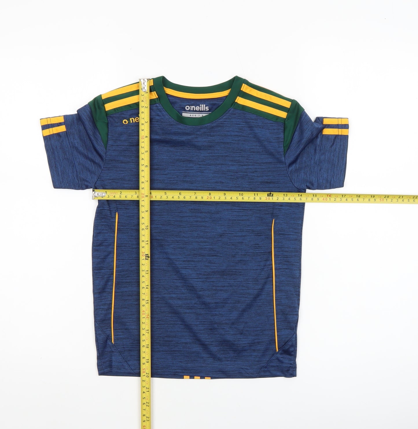 O'Neills Boys Blue Short Sleeve Polyester Sports T-Shirt 7-8 Years