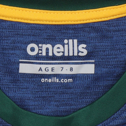 O'Neills Boys Blue Short Sleeve Polyester Sports T-Shirt 7-8 Years