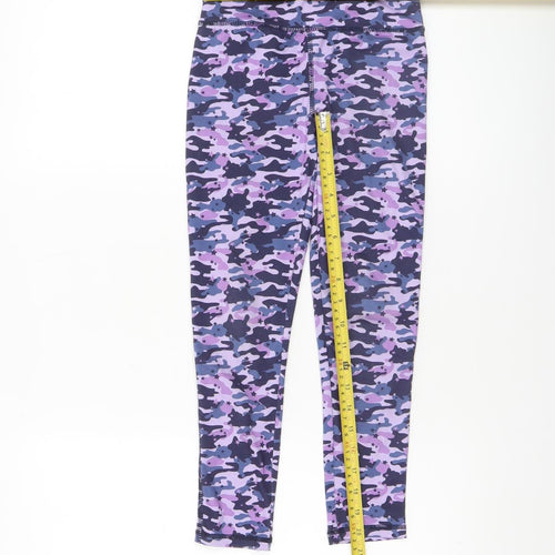 Dunnes Stores Girls Multicoloured Camouflage Leggings 7 Years Slim Fit Activewear