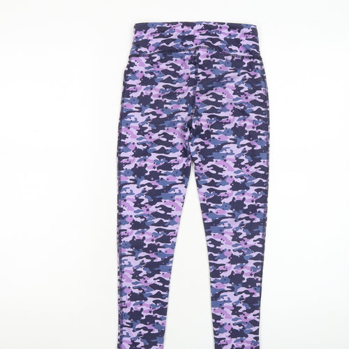 Dunnes Stores Girls Multicoloured Camouflage Leggings 7 Years Slim Fit Activewear