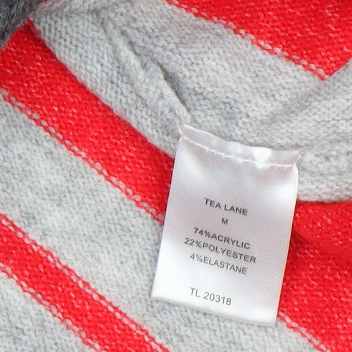 Tea Lane Women’s Multicoloured Roll Neck Striped Jumper M