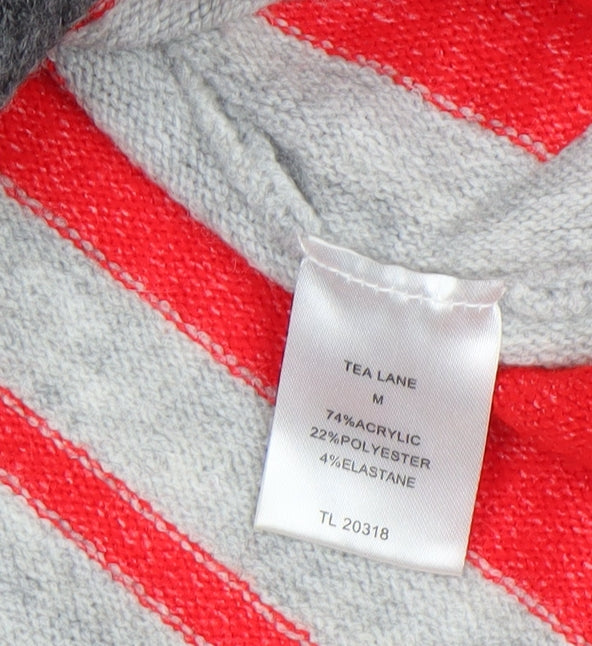 Tea Lane Women’s Multicoloured Roll Neck Striped Jumper M