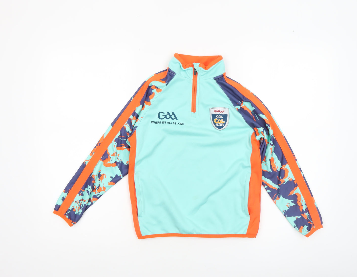 Masita Boys Blue 2 Years GAA Kellogg’s Cool Camps 1/4 Zip Pullover Top