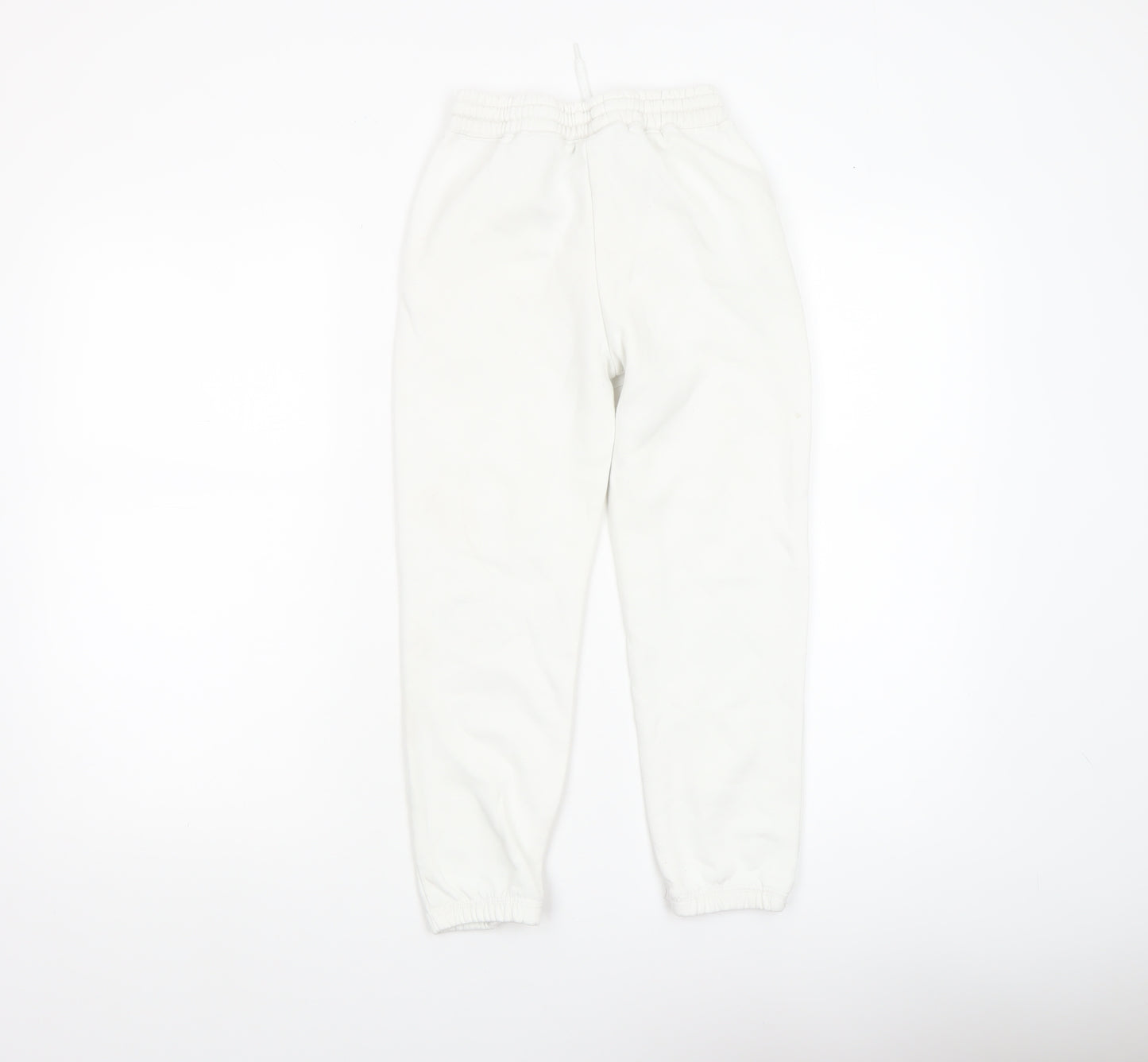 Disney Mickey & Friends Girls White Jogger Trousers 7-8 Years Chip & Dale Print