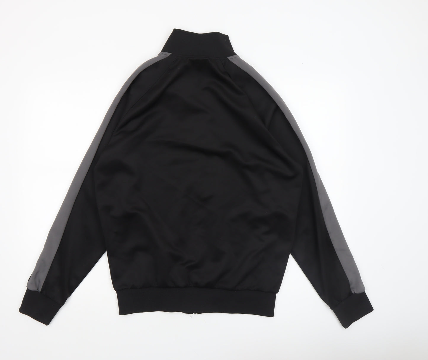 LEVEL 1 Men's Black Bomber Jacket Size L Regular Fit Full Zip Sports Style