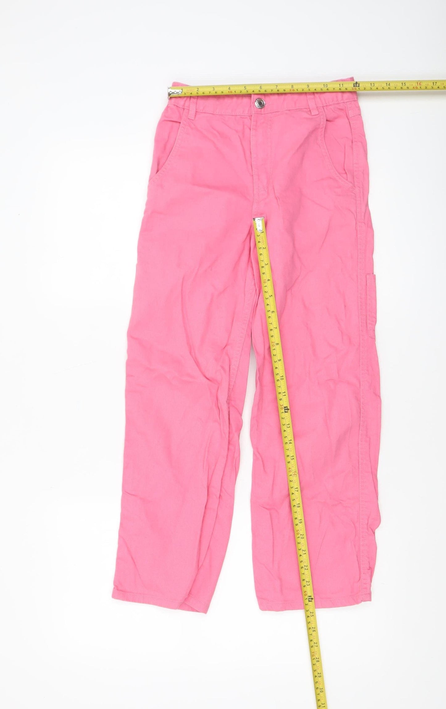 Leigh Tucker Willow Girls Pink Straight Leg Cotton Jeans 10-11 Years