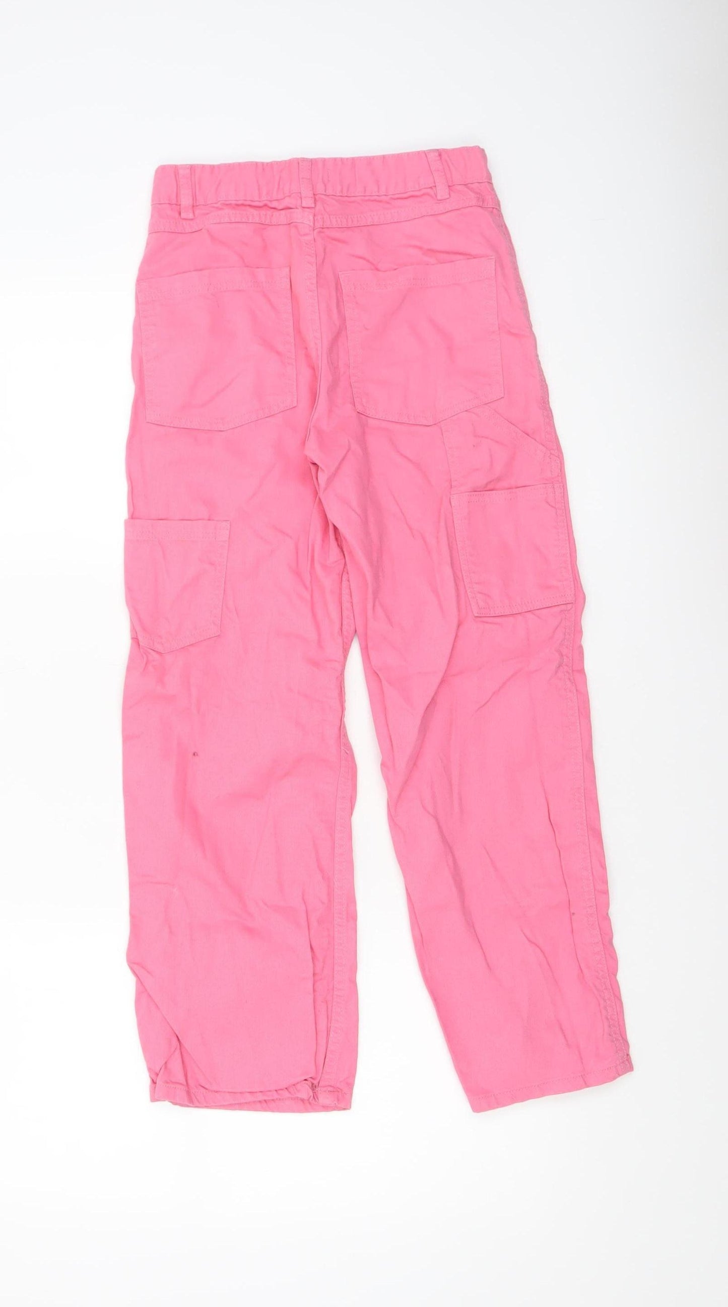 Leigh Tucker Willow Girls Pink Straight Leg Cotton Jeans 10-11 Years