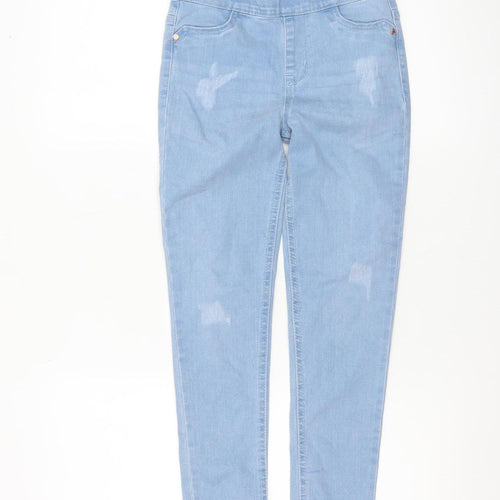 Denim Co. Girls Blue Jegging Jeans 8-9 Years Stretch Cotton Blend