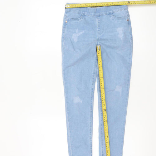 Denim Co. Girls Blue Jegging Jeans 8-9 Years Stretch Cotton Blend