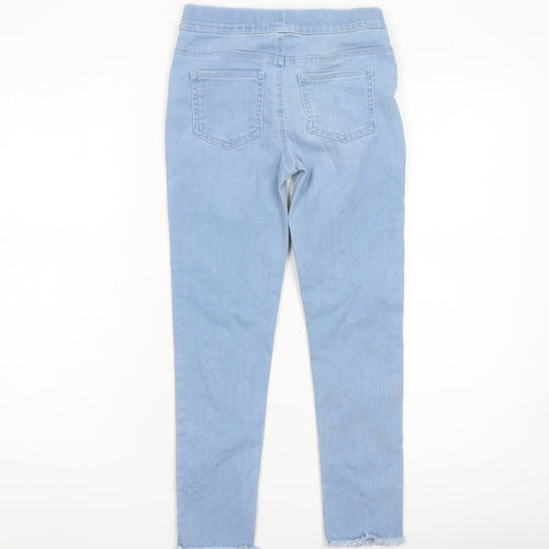 Denim Co. Girls Blue Jegging Jeans 8-9 Years Stretch Cotton Blend