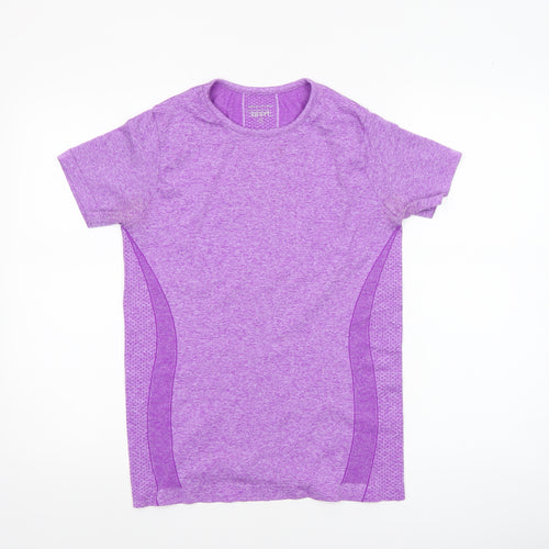 Dunnes Stores Women Purple Short Sleeve Active T-Shirt Size S